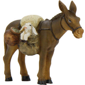 Figurines de crèche de Noël ZICOM 11 cm - âne avec mouton Origine Allemagne Modèle 9069-K507-19 - Product Image 1