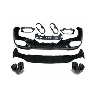 Diffuseur de vente d'usine avec tuyau d'échappement W118 <span class=keywords><strong>CLA</strong></span> mise à niveau CLA45 AMG lèvre arrière pour mercedes-benz classe <span class=keywords><strong>CLA</strong></span> avec embouts 2019 + - Product Image 1