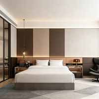 Cadre de lit en panneaux de bois écologiques et durables avec MDF mélaminé pour chambre à coucher, hôtel, école, appartement