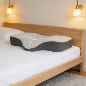 Oreiller cervical en mousse à mémoire de forme pour soulager les douleurs cervicales, soutien ergonomique pour la relaxation des épaules, maison, bureau, voyage - Product Image 1