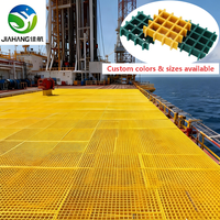Grille en PRV (Plastique Renforcé de Fibres) en Résine Isothaltique Ignifuge, Anti-UV et Anti-Corrosion 1220x3660mm pour Plateformes Pétrolières et Gazières Offshore