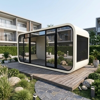 Maison conteneur portable de luxe moderne sur mesure, Villa et appartements préfabriqués mobiles australiens à ossature acier pour centre commercial