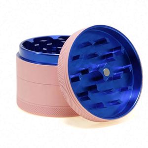 Wholesale 63mm Pink Rubber Paint <b>Herb</b> <b>Grinder</b> 4-Layer Smoking Crusher <b>Grinder</b> Custom logo - Product Image 3