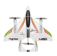 Avion RC à aile fixe acrobatique VTOL sans balais à 6 canaux Huvelon