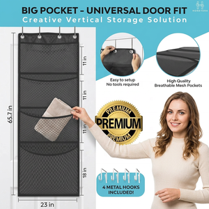 Sac de <span class=keywords><strong>rangement</strong></span> <span class=keywords><strong>suspendu</strong></span> en tissu Oxford 600D à 4 couches NFS pour le <span class=keywords><strong>rangement</strong></span> des jouets en <span class=keywords><strong>peluche</strong></span> pour le salon, poupée - Product Image 2