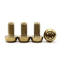 TC4 alliage de titane gr 5 PVD anodisé Torx vis à tête conique M3 M4 M5 M6 M8 moto gr5 boulons en titane vis