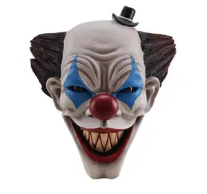 Killer Clown Head Sculpture Bust Polyresin Wall Hanging Decor Statue 34cm Hand Painted Resin Mounted Head Intricate