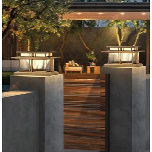 Lampe murale d'extérieur carrée à LED en aluminium, étanche, pour jardin, montage en surface, 110-240V, diffuseur en verre trempé - Product Image 4