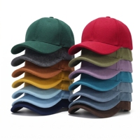 Casquettes en daim personnalisées à marque privée, casquettes de baseball structurées vintage décontractées de qualité supérieure à 6 panneaux, couleur unie, vente en gros