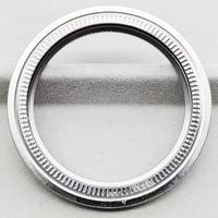 Montres de luxe de haute qualité 40 mm avec pierres précieuses roses et noires, accessoires, logo personnalisé, pièce de rechange parfaite, lunette de montre pour Rolex GMT