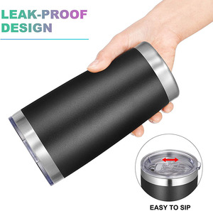 Vente en gros de gobelets personnalisés de 20 oz, gobelets isothermes à double paroi en acier inoxydable pour le café et les boissons, cadeaux - Product Image 2