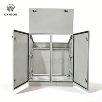 Armoire électrique de commande en acier galvanisé à toit incliné sur mesure OEM, boîtier de console informatique TP