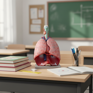 Modelo Anatómico del Sistema Respiratorio Humano - Modelo de Disección de Laringe, Pulmón y Corazón para Educación Médica y Respiratoria - Product Image 5