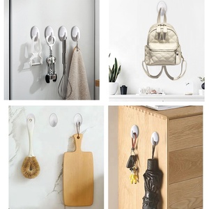 Bán Buôn Mạnh Mẽ Tự Dính Tường Nhựa Dấu Vết Ít Móc Với Vỉ Đóng Gói - Product Image 6