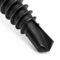 Vis autoperceuse à tête cylindrique noire DIN7504 Phillips en acier au carbone pour coffret électrique et tôle, vente en gros