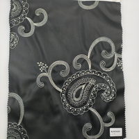Tissu en similicuir PU imprimé effet broderie à prix abordable avec support tricoté 300 GSM pour robes et vestes