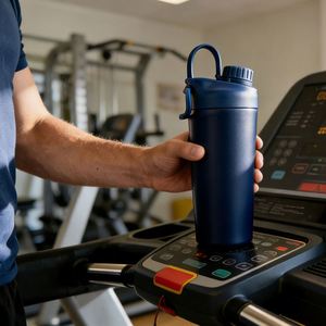 <strong>New</strong> Arrival 700ml Double Wall Stainless Steel Shaker Cup for Outdoor Sports and Fitness Protein Powder Shaker <strong>Bottle</strong> with Handle - Product Image 6