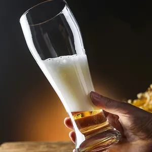 Bicchiere trasparente/smerigliato 560ml Oktoberfest boccale di birra congelatore di ghiaccio personalizzato con stampa fornitore di cristallo boccale di birra vichingo