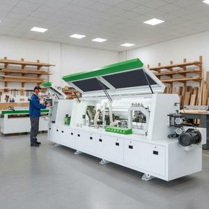 Machine de chantournage entièrement automatique à 8 étapes pour le pré-fraisage et le arrondissement des coins, grande taille, pour portes d'armoires en PVC - Product Image 1