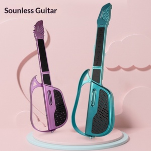 Nueva <span class=keywords><strong>Guitarra</strong></span> Electrónica Plegable sin Cuerdas, Estilo Púa, para Cantar y Tocar <span class=keywords><strong>Acordes</strong></span>, Instrumento Musical de Juguete para Niños y Estudiantes - Product Image 2