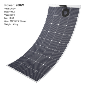 200 <strong>Watt</strong> <strong>20</strong> Volt One Side Output Dual-core Cable Flexible <strong>Solar</strong> <strong>Panel</strong> for Emergency Power - Product Image 2