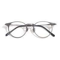 Monture de lunettes optiques unisexe en titane massif à monture complète, style professionnel classique, adaptée aux visages en forme de losange, verres personnalisés