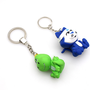 بيع بالجملة مخصصة البلاستيك PVC المطاط لطيف مصغرة تنس كرة السلة حذاء صغير مفتاح سلسلة <span class=keywords><strong>3D</strong></span> حذاء رياضي صغير المفاتيح - Product Image 4