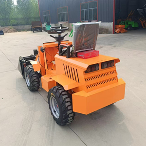 Chargeur sur pneus multifonction à batterie au lithium de 600kg Petit chargeur électrique à quatre <span class=keywords><strong>roues</strong></span> motrices Mini Bulldozer - Product Image 5