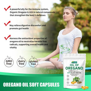 Oem Kruidensupplement Spijsverteringsondersteuning Pure Oregano Olie Hoge Kwaliteit Volwassen Softgel <span class=keywords><strong>Capsules</strong></span> - Product Image 3