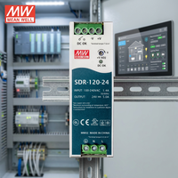 Alimentation à découpage MEAN WELL SDR-120 120W SDR-120-12/24/48V Haute Performance Sortie Unique 10A 5A 24V Industrielle Rail DIN