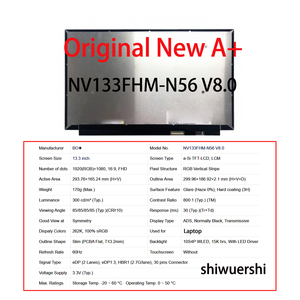 Origineel Nieuw A+ 13.3" LCD Scherm Paneel 1920*1080 EDP 30pins NV133FHM N56 V8.0 N57 N59 N59 V8.0 N5A N5B N5T N62 N63 N64 N65 N66 - Product Image 3