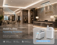 Diffuseur d'arômes commercial puissant de 10 000 mètres cubes, machine à arômes pour hall d'hôtel, grande surface, avec système HVAC, 48 W, 5 L