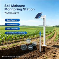 Sonde de capteur d'humidité du sol IoT solaire intelligente multi-profondeur pour la température, l'humidité, le pH et l'EC du sol avec surveillance à distance