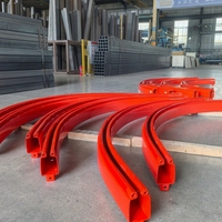 Système de rail courbé pour pont roulant à suspension KBK, rail en acier monobloc Q355B pour la fabrication aérospatiale et le levage