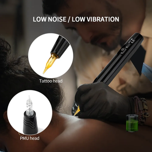 2 Batterie LED Digital Wireless Permanent Make-up Tattoo Maschine für Augenbrauen Lippen 2,8mm Hub - Product Image 5