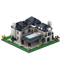 Bloques de Construcción de Arquitectura de Villas Personalizadas, Kit de Modelo de Ensamblaje DIY, Conjuntos de Bloques de Construcción Personalizados para Empresas MOC