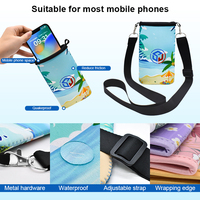 Téléphone portable manches sac étui bandoulière néoprène support lanière téléphone pochette pour femmes hommes