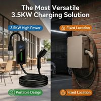 Nouveau chargeur EV portable Type 1 J1772 8A-16A réglable, prise NEMA 5-15, étanche IP66, câble de 5 m