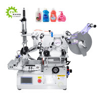Machine d'étiquetage de bouteilles semi-automatique de bureau de taille double ZXSMART pour les petites entreprises