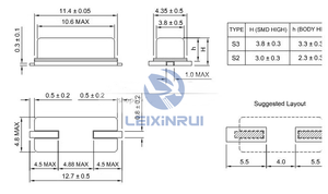 12MHZ 13.56MHZ 14.7456MHZ 16MHZ 20MHZ 22.1184MHZ 24MHZ 25MHZ 26MHZ 27.12MHZ 30MHZ 32MHZ 37.4MHZ <span class=keywords><strong>3225</strong></span> Résonateur à cristal 4P RTS - Product Image 2