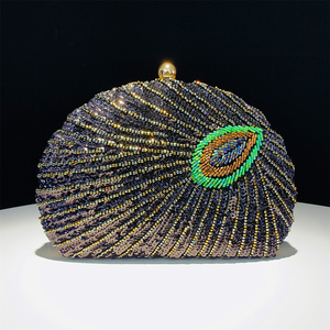 OC4311 Luxury Crystal Shell Shape Evening <strong>Bags</strong> <strong>for</strong> Women <strong>Wedding</strong> Party <strong>Clutch</strong> Purse Elegant Handbag - Product Image 6