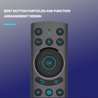 G20BTS Plus G20S PRO 2.4G Souris Air Intelligente Sans Fil avec Rétroéclairage et Commande Vocale, Gyroscope, Télécommande avec Apprentissage IR pour Boîtier TV Android X96 X4