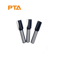 8mm Long fond nettoyage routeur peu coupe droite carbure de tungstène bois routeur peu pour le travail du bois