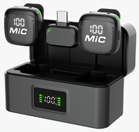 Microphone Lavalier Sans Fil Mic3 avec Réduction de Bruit IA, Anti-Interférence, Affichage de Puissance, pour Enregistrement et Diffusion en Direct en Extérieur