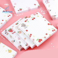 Blocs-notes autocollants personnalisés en gros avec logo, impression promotionnelle, mignons, kawaii, arc-en-ciel, mini-fruits, taille et couleur personnalisées en 3D