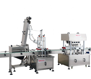 Capping Machine Capping Machine Best Selling Plastic Round Bottle Automatic 8 Pairs Wheel Rotation Straight Liner Capping Machine With Lid Sorter
