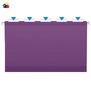 Hợp pháp Kích thước ánh sáng màu tím 11pt giấy treo tập tin thư mục 25 cái/Hộp 1/5 cắt có thể điều chỉnh Tab đình chỉ học văn phòng phẩm made <span class=keywords><strong>PP</strong></span> - Product Image 4