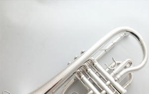 Instrumento de <span class=keywords><strong>corneta</strong></span> Chapado en plata, latón occidental con <span class=keywords><strong>llave</strong></span> B-flat - Product Image 6