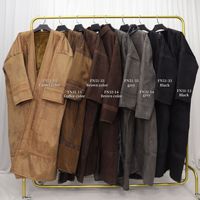 Bisht saoudien islamique personnalisé pour homme, chaud et épais, en fausse fourrure, style chamois, avec filet à cheveux, pour l'Aïd