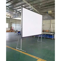 Double côtés de projection avant et arrière vue portable rapide écran de projection pliable
